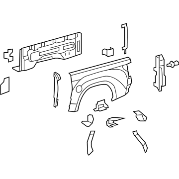 Toyota 65500-0C101 Side Panel