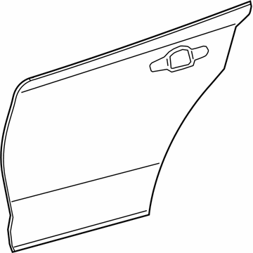 Toyota 67113-02280 Panel, Rr Door, Outs