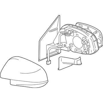 Toyota 87910-42B70 Mirror Assembly, Passenger Side