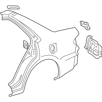 Toyota 61601-02906 Panel, Quarter, RH