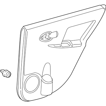 Toyota 67640-52P11-B0 Panel Assembly, Rear Door