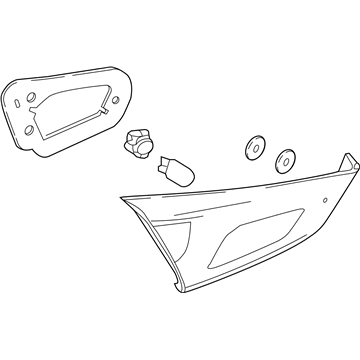 Toyota 81580-WB002 Backup Lamp Assembly