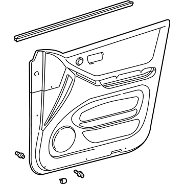 Toyota 67620-48381-A0 Board Sub-Assy, Front Door Trim, LH