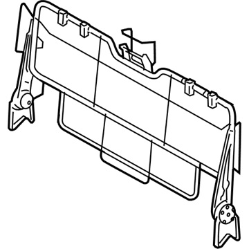 Toyota 71017-52531 Frame Sub-Assy, Rear Seat Back