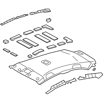 Toyota 63301-52070-B1 Headlining Assy, Roof