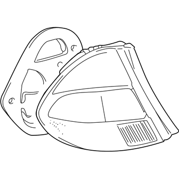 Toyota 81551-47030 Lens, Rear Combination Lamp, RH