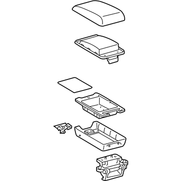 Toyota 58905-21050-B0 Door Sub-Assy, Console Compartment