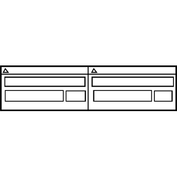 Toyota 88723-06050 A/C Label