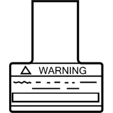 Toyota 74599-06010 Air Bag Label