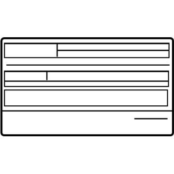 Toyota 11298-20880 Emission Label