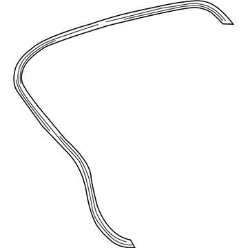 Toyota 67881-F4011 Weatherstrip, Back Door