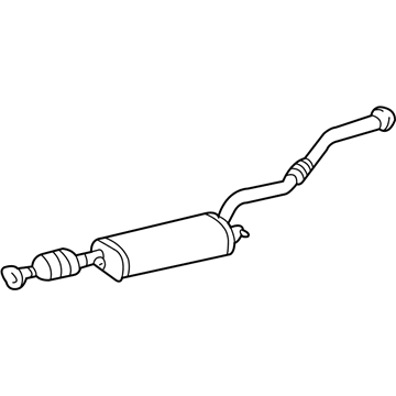 Toyota 17420-20290 Center Exhaust Pipe Assembly