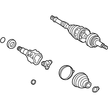 Toyota 43420-17010 Shaft Assembly, Rear Drive, Left