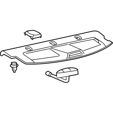 Toyota 64330-02321-B1 Panel Assy, Package Tray Trim