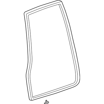 Toyota 67872-60080 Weatherstrip, Rear Door, LH