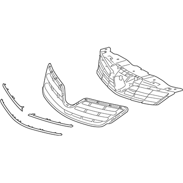 Toyota 53100-02640-A0 Grille Assembly