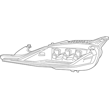 Toyota 81145-WAA03 Headlamp Assembly