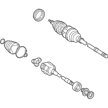 Toyota 43410-06050-84 Reman Cv Axle, Right