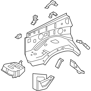 Toyota 53701-35A41 Apron Assembly