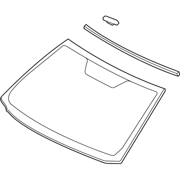 Toyota 56101-0R010 Glass Sub-Assembly, Wind