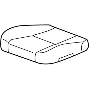 Toyota 71072-60710-A1 Front Seat Cushion Cover, Left(For Separate Type)