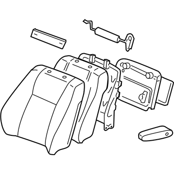 Toyota 71430-60A20-A0 Seat Back Assembly