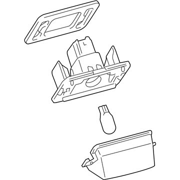 Toyota 81270-06031 License Lamp