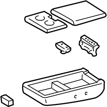 2001 Toyota Tundra Armrest - 72810-0C070-B3