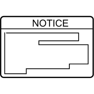 Toyota 74559-47030 Fuel Label