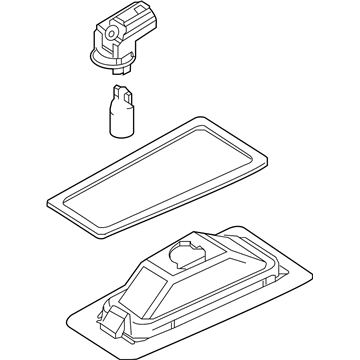 Toyota 81270-WB005 Lamp Assembly, License P