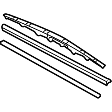 Toyota 85212-04031 Front Wiper Blade, Right