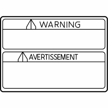 Toyota SU003-01054 Warning Label