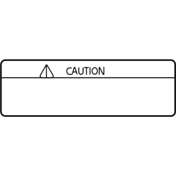 Toyota SU003-08520 Caution Label