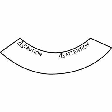 Toyota SU003-03145 Spare Tire Label