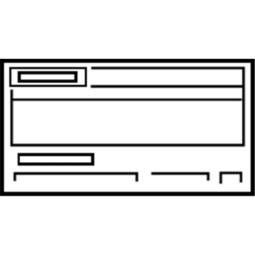 Toyota 11298-28610 Label, Emission Control Information