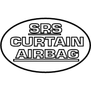 Toyota 74389-42010-A0 Label, Air Bag Caution