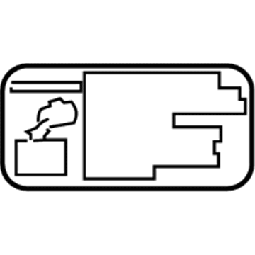 Toyota 11296-27020 Engine Info Label