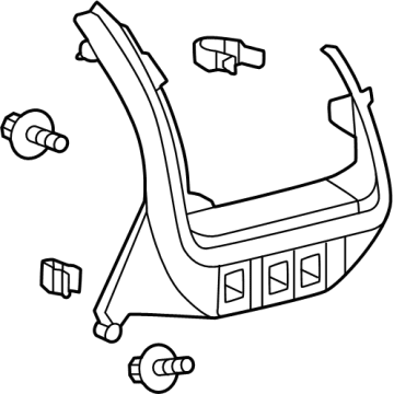 Toyota 55011-47010-C1 GARNISH SUB-ASSY, IN