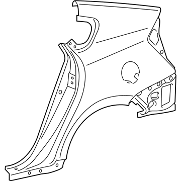 Toyota 61601-47090 Panel Sub-Assembly, QUAR