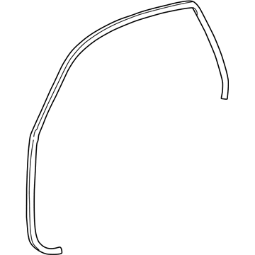 Toyota 62312-52010-B0 Weatherstrip, Front Door Opening Trim, LH