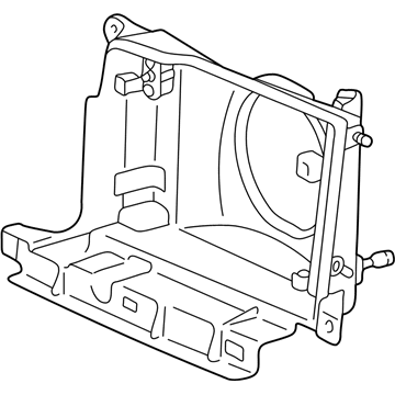 Toyota 81105-04090 Passenger Side Headlamp Housing Sub-Assembly