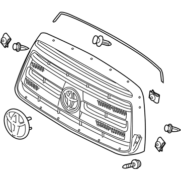 Toyota 53100-0C270 Radiator Grille Sub Assembly