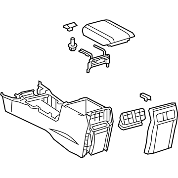 Toyota 58910-35360-C4 Box Assembly, Console, R