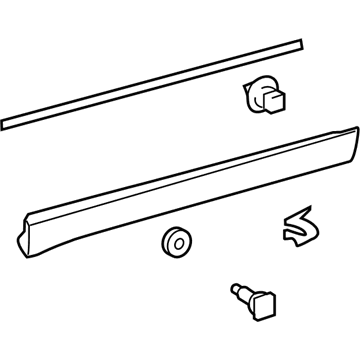 Toyota 75072-0E120 MOULDING Sub-Assembly, F