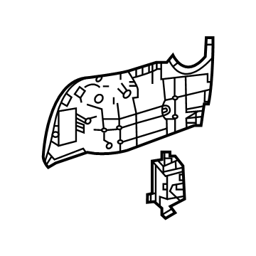 Toyota 71801-08030-C0 Cover Sub-Assembly, RECL