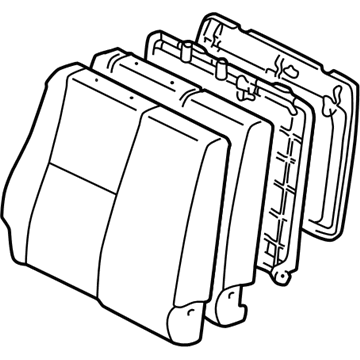 Toyota 71480-04210-B0 Seat Back Assembly