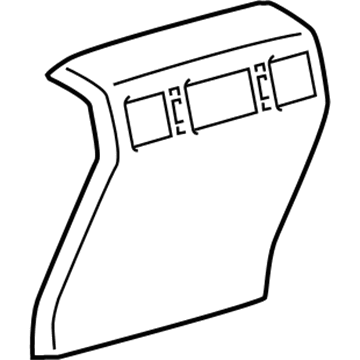 Toyota 58923-0C040-C0 Rear Panel