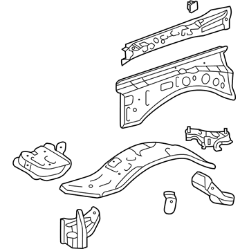 Toyota 53701-35A31 Apron Assembly