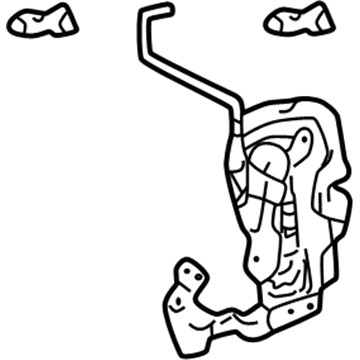 Toyota 69305-04020 Rear Door Lock Assembly, Right