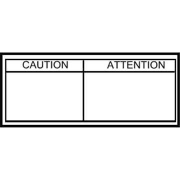 Toyota 42668-02030 Caution Label